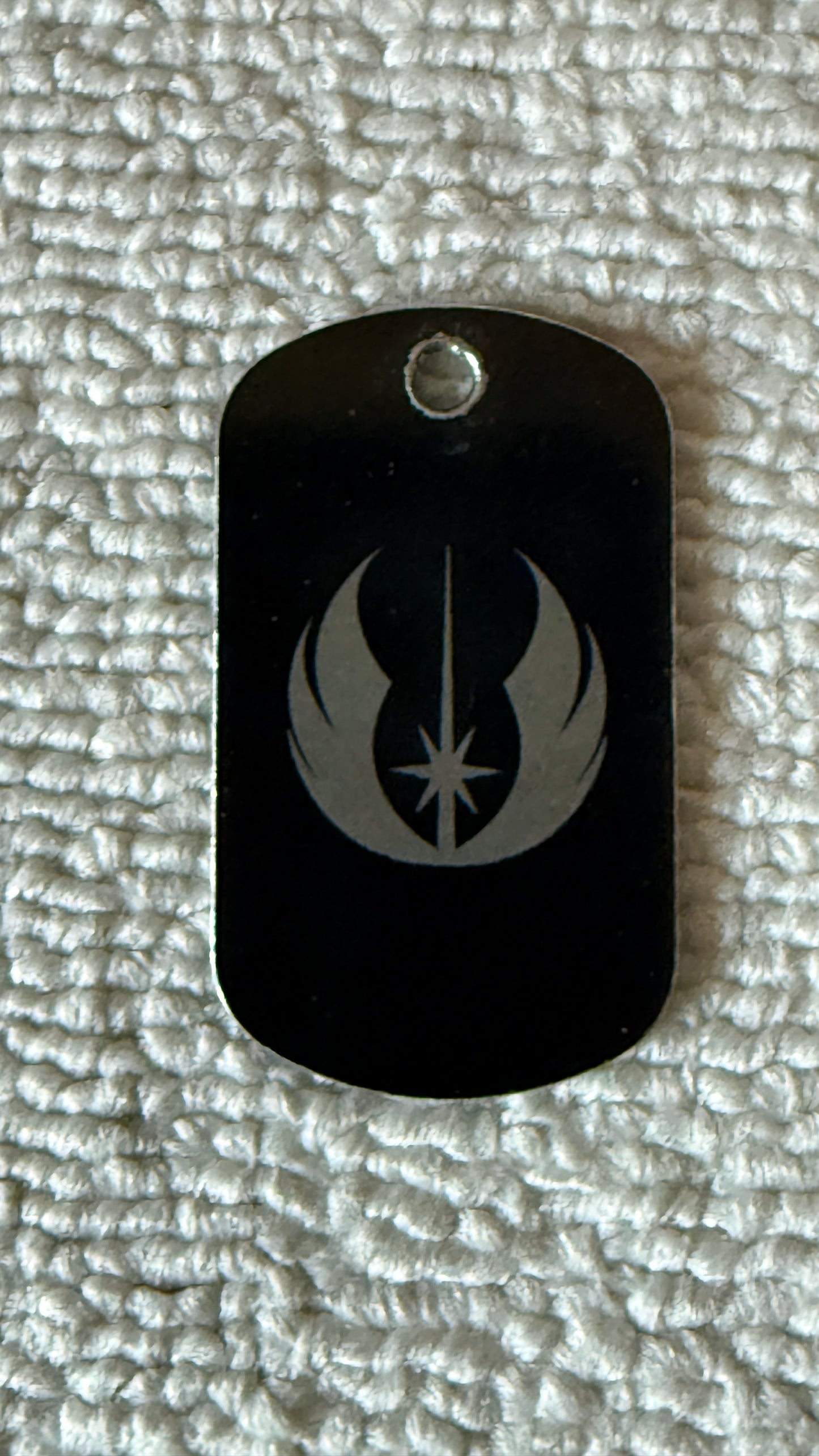 Jedi Dog Tag (Keychain, Necklace, Luggage Tag)